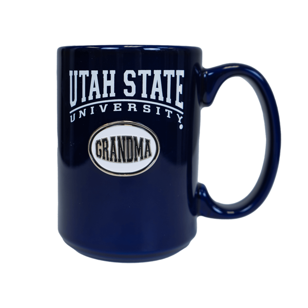 Grandma, Mug, Embellished, Navy